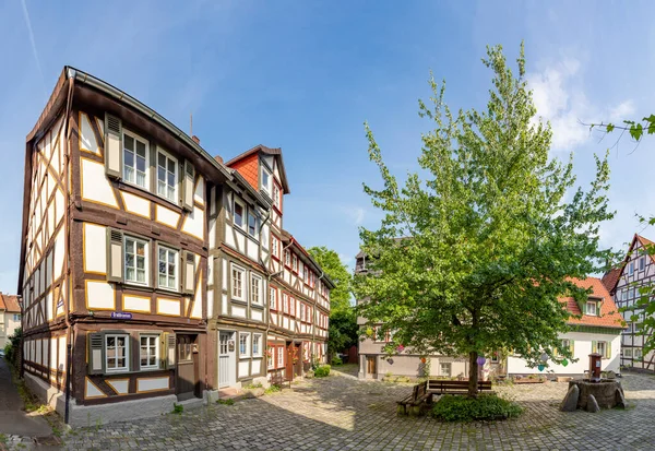 Alsfeld Germany June 2021 Famous Half Timbered Historic Houses Central — Stock Photo, Image