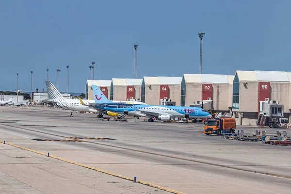 Palma Hiszpania Czerwca 2022 Samolot Tui Przy Bramie Międzynarodowego Lotniska — Zdjęcie stockowe