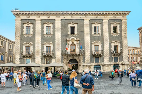 Catania Settembre 2022 Palazzo Dell Università Palazzo Centrale Dell Università — Foto Stock