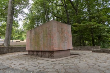 Wiesbaden, Germany - August 18, 2022: War memorial to fallen German soldiers in the First World War, on Neroberg a hill to the north of Wiesbaden.