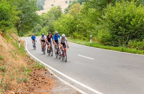 Frankfurt Alemanha Agosto 2022 Ciclista Equipe Superciao Uma Corrida Orientação — Fotografia de Stock