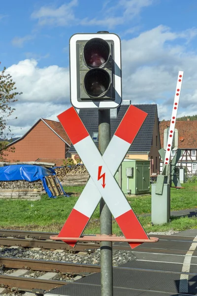 Rails Voor Hogesnelheidstrein Van Duitse Spoorwegvereniging Herleshausen Duitsland — Stockfoto