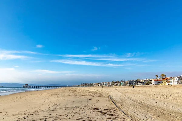 Manhattan Beach Usa Března 2019 Malebné Plážové Domy Promenádě Manhattan — Stock fotografie