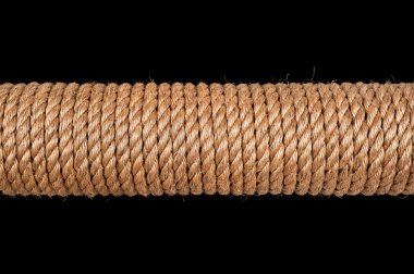 Spool of rope on black clipart