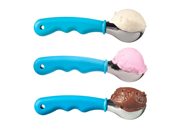 Scoops van consumptie-ijs — Stockfoto