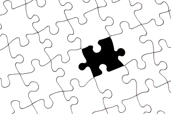 Puzzel met ontbrekende stuk — Stockfoto