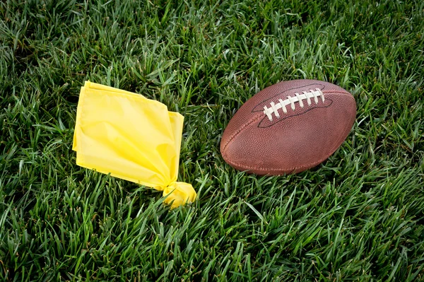 Calcio bandiera penalità — Foto Stock