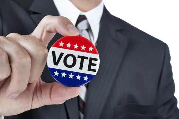 Political vote badge — Stock Photo, Image