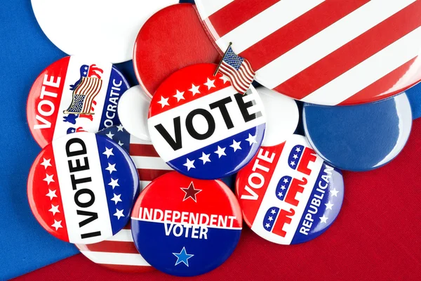 Collection of vote badges — Stock Photo, Image