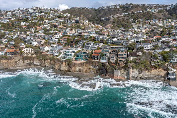 Coastal View Affluent Wealthy Community Laguna Beach California Shows Spectacular — Stock Photo, Image