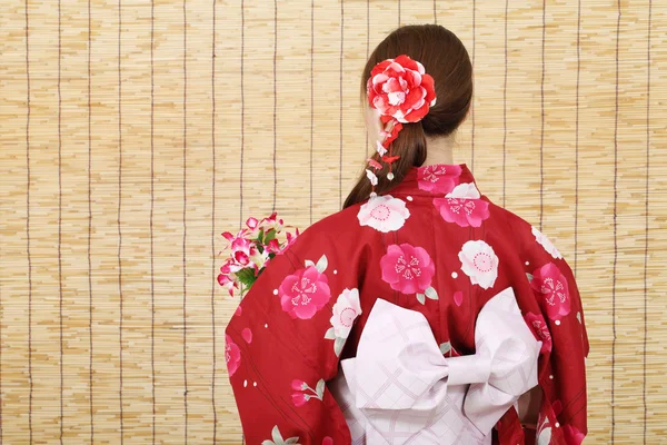 Back view of young asian woman — Stock Photo, Image