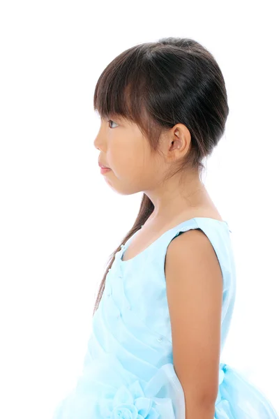 Profil för lite asiatisk tjej — Stockfoto