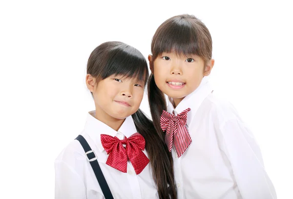 Due piccole studentesse asiatiche — Foto Stock