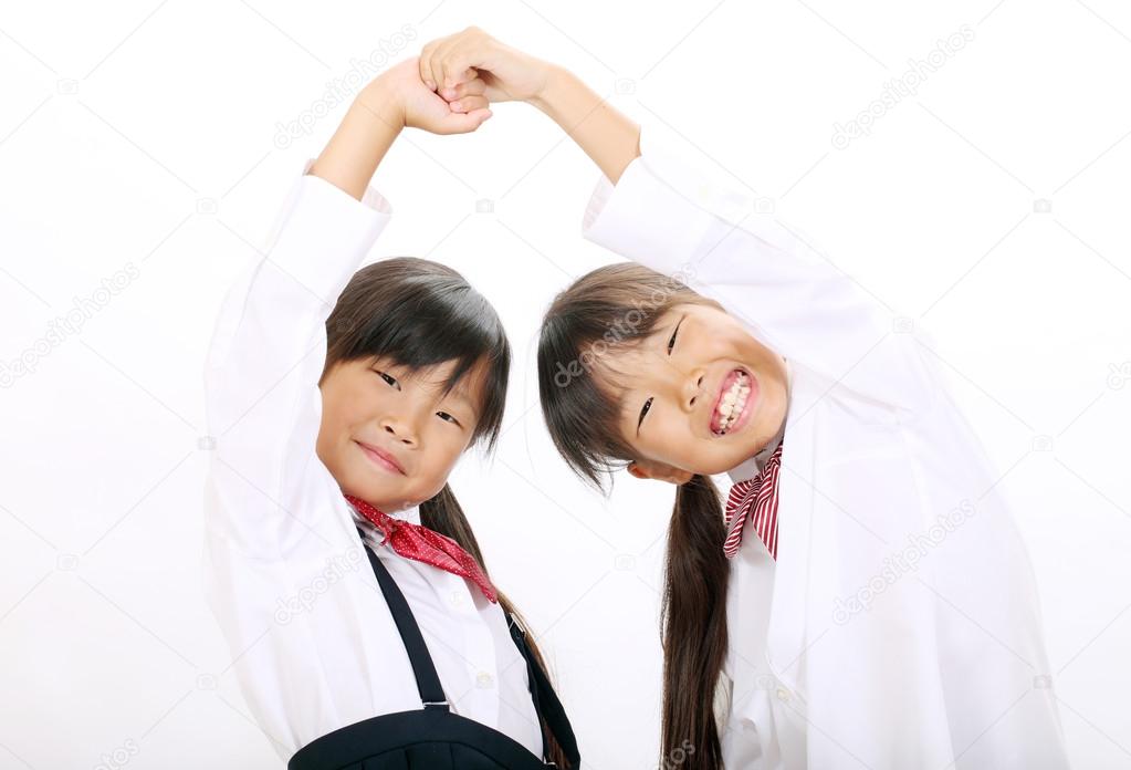 Young Asian Schoolgirls