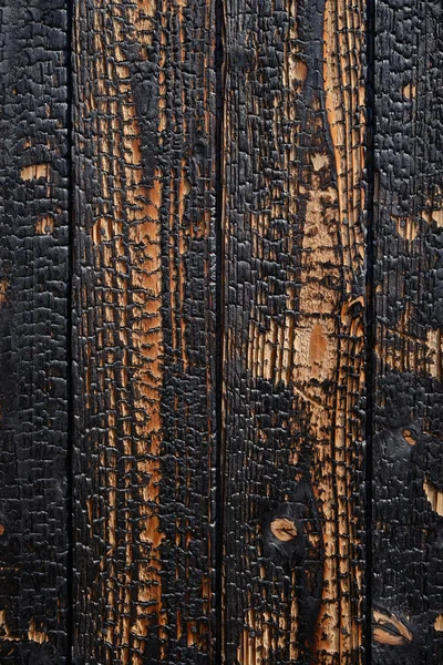 Spalone deski drewniane — Zdjęcie stockowe