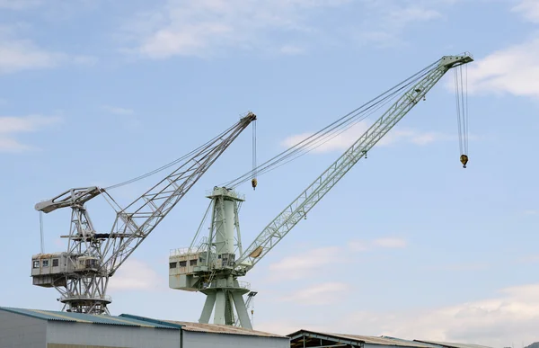 Kran am Arbeitsplatz — Stockfoto