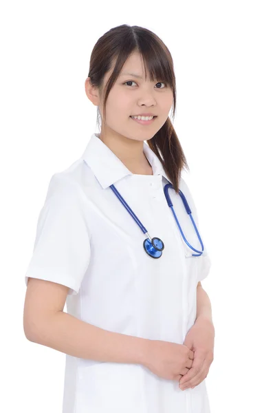 年轻的亚洲女性护士 — 图库照片