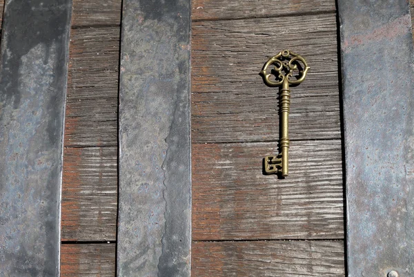 Vintage golden key — Stock Photo, Image