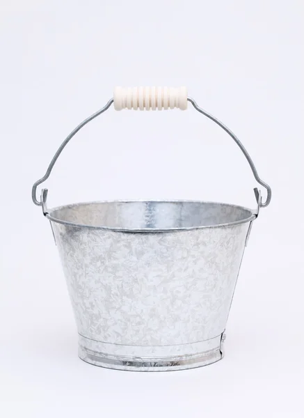 Empty metal bucket — Stock Photo, Image