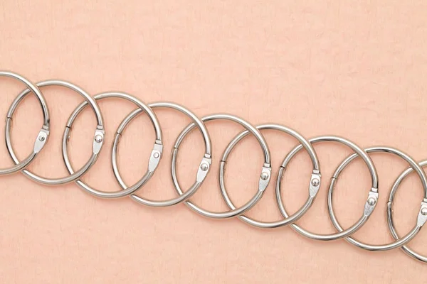 Metal binding rings — Stock Photo, Image