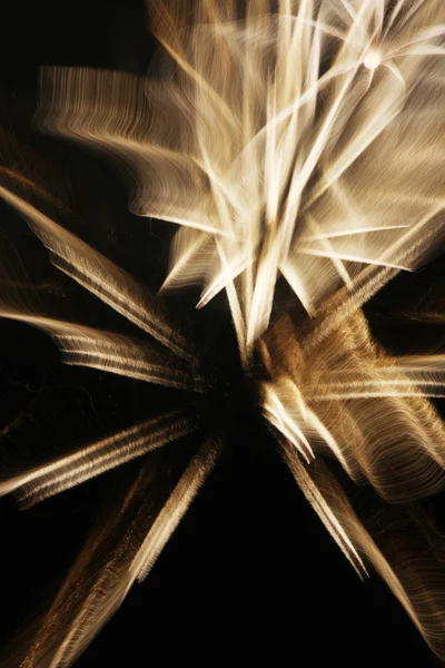Fireworks with slow shutter speed — Stock Photo, Image