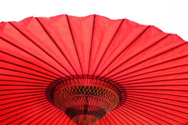 Kırmızı Japon şemsiye