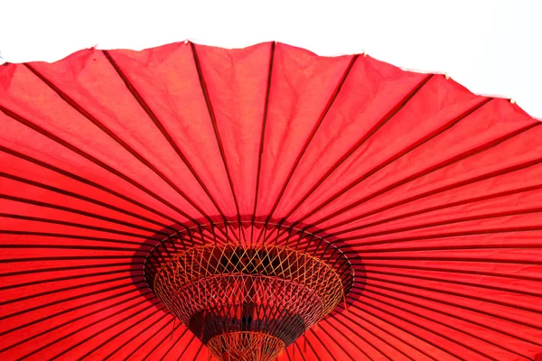 Guarda-chuva vermelho japonês — Fotografia de Stock