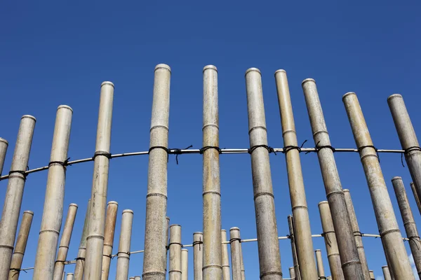 Decoração de parede de bambu — Fotografia de Stock