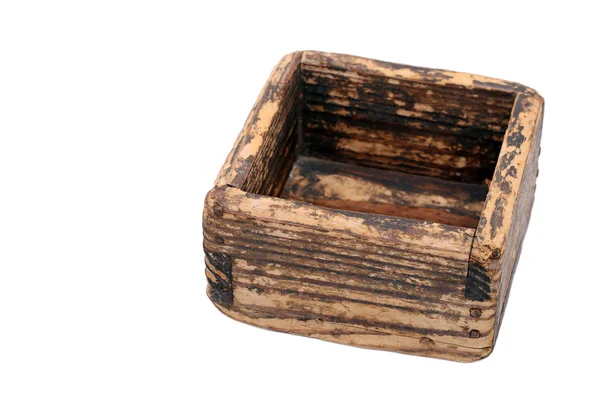 Caja de madera vieja vacía —  Fotos de Stock