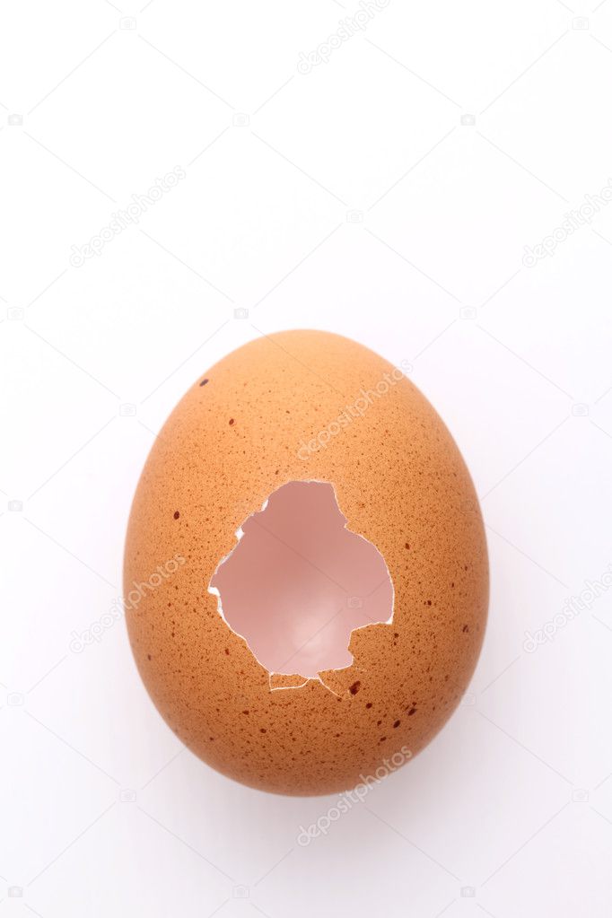 Hole in an egg