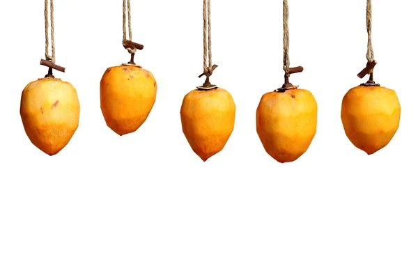 Drying persimmon by the sun — Stock Photo, Image