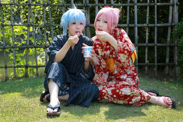 Unga japanska flickan cosplayer — Stockfoto