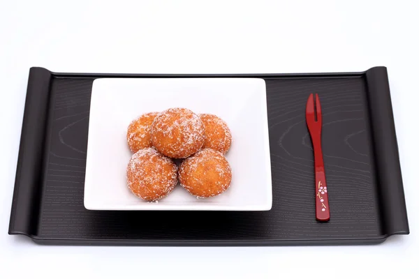 Donut redondo de açúcar japonês — Fotografia de Stock