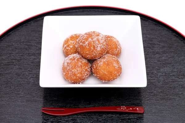 Donut redondo de açúcar japonês — Fotografia de Stock