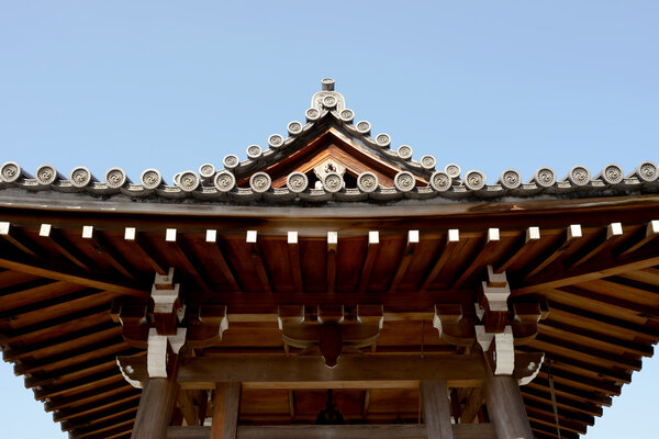 Japanese temple roof