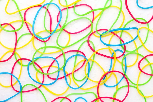 Colorful rubber bands — Stock Photo, Image