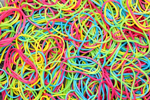 Colorful rubber bands — Stock Photo, Image