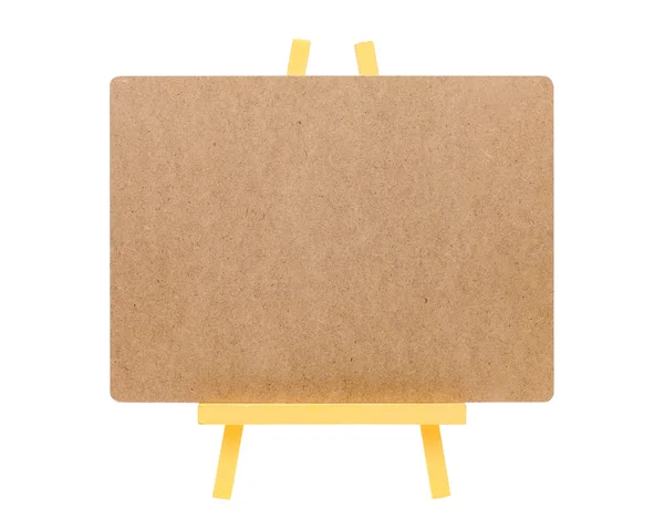 Blank board and woodsen easel — Stock Photo, Image