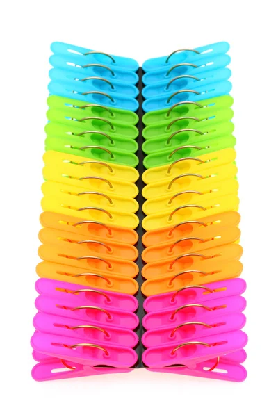 Colorful plastic clothespin — Stock Photo, Image