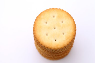 Bir yığın bisküvi.