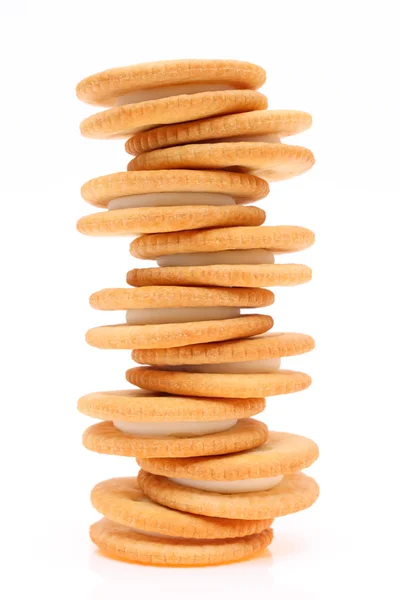 Sendvičové sušenky s krémem — Stock fotografie