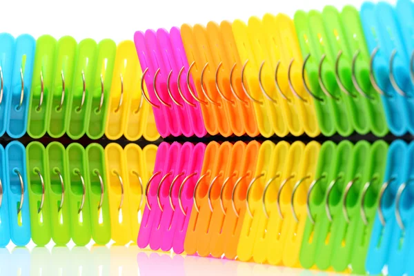 Plastové clothespin — Stock fotografie