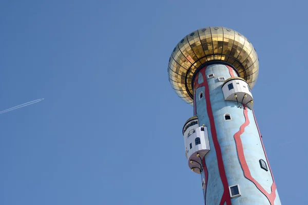 Smokestack of incineration plant — Stock Photo, Image