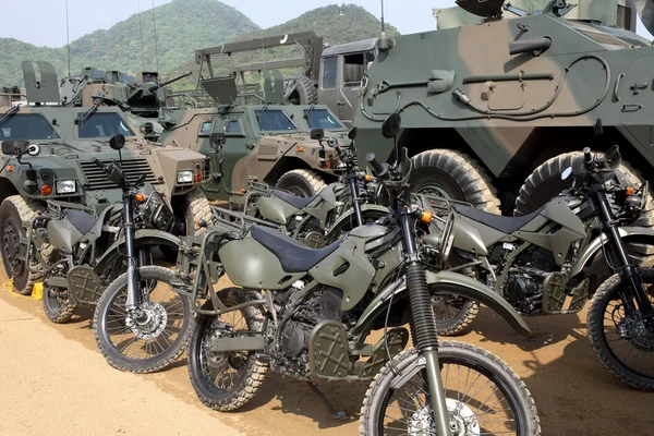 Japanse militaire motorfiets — Stockfoto