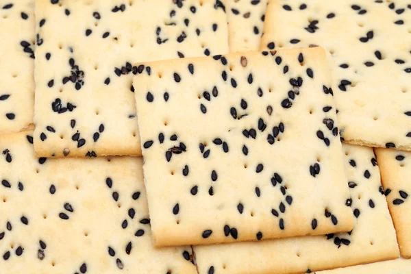 Crackers with sesame — Stock Photo, Image
