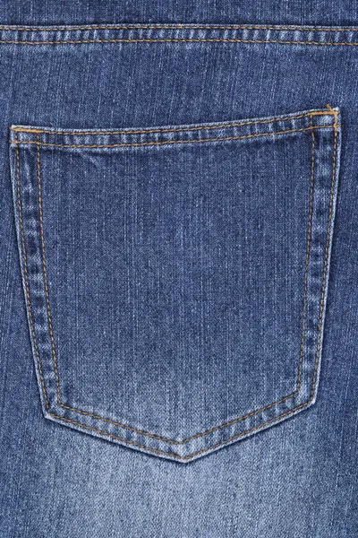 蓝色牛仔裤 背袋为背景 — 图库照片
