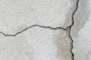 Arkaplan için gri çatlamış bina duvarı dokusu, kopyalama alanı