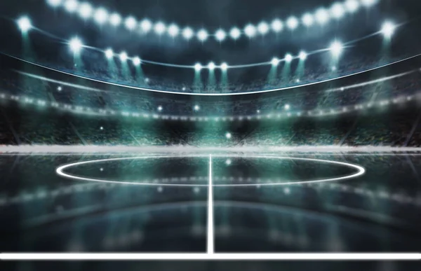 Large Modern Stadium Modene Arena Background Copy Space — Stock Photo, Image