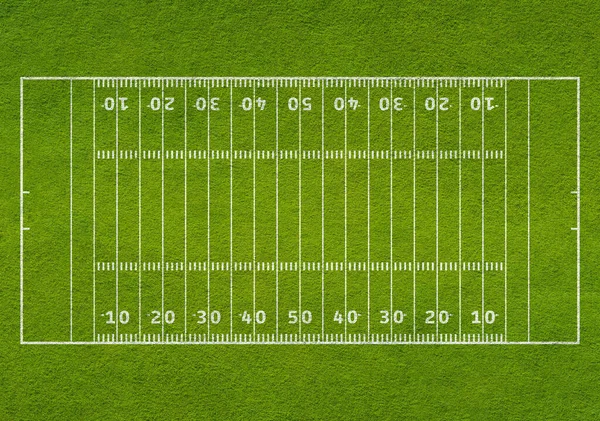 American Football Playing Field Huge Copy Space — 图库照片