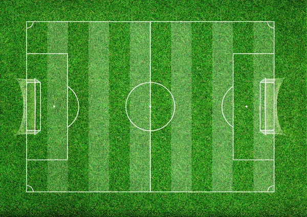 Campo Calcio Dall Alto Sfondo Texture — Foto Stock